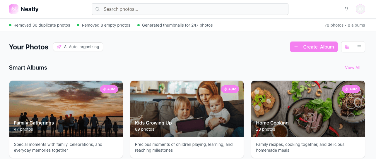 Neatly app screenshot